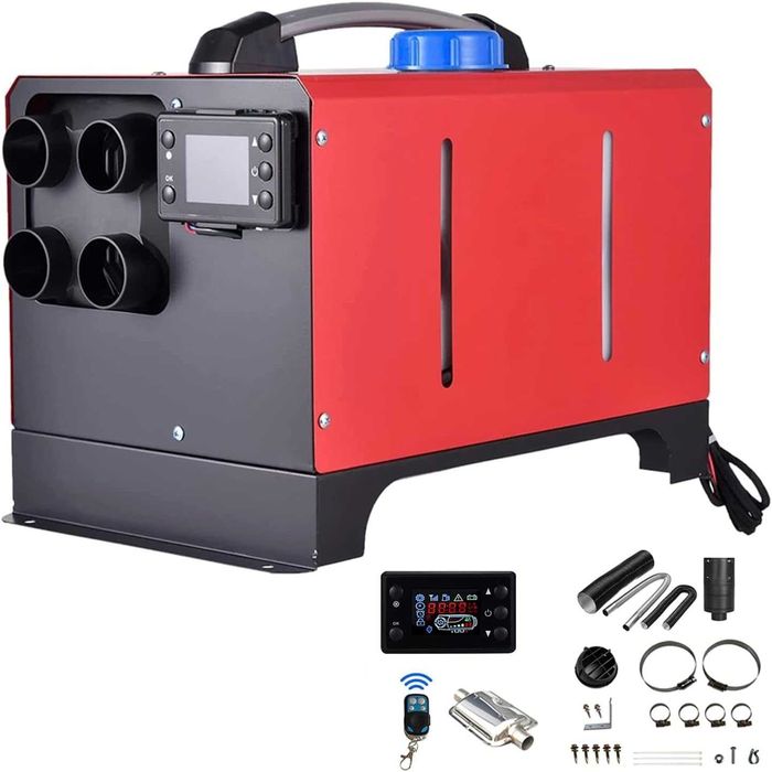 Дизелова печка 8KW 12V/24V с дистанционно и LCD дисплей – отоплител за кола, бус, камион, кемпер, гараж, офис и помещение