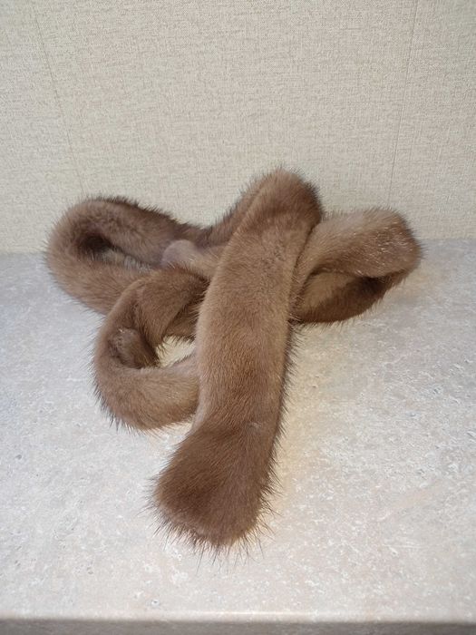 Curea de nurcă / vizon culoare bej sable