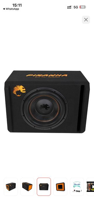 савбуфер dl piranha a12 черный