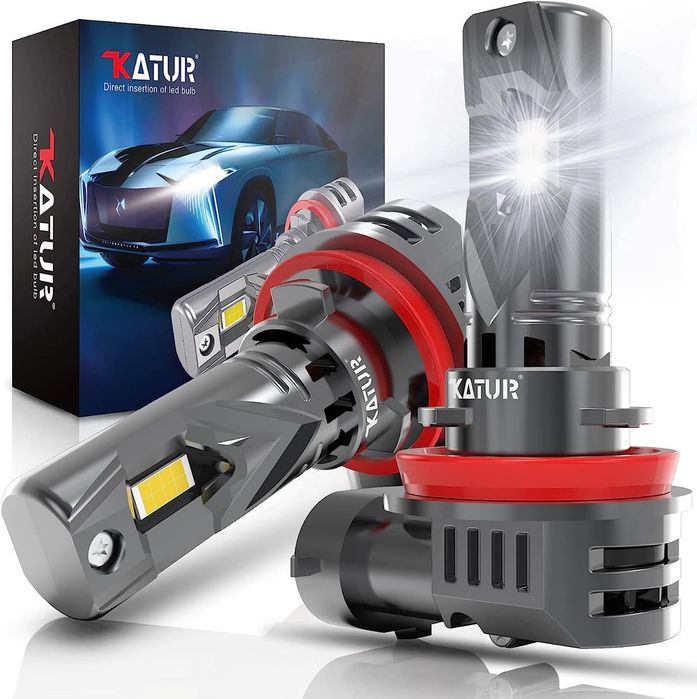 H11 LED крушки за фарове 20000LM,6000K ,KATUR