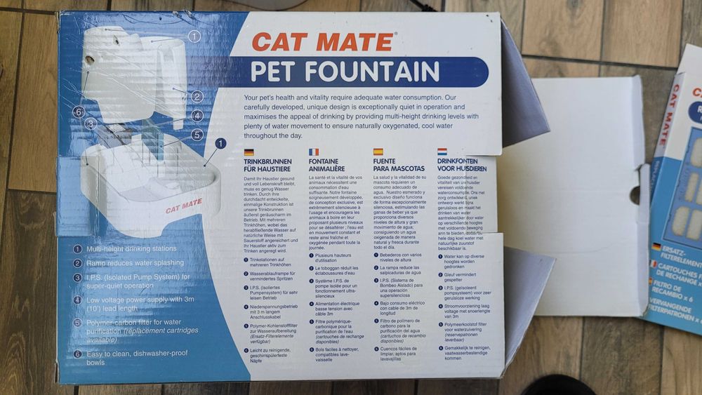 Cat Mate fântână/adăpătoare automată pisici 2L + 5 filtre
