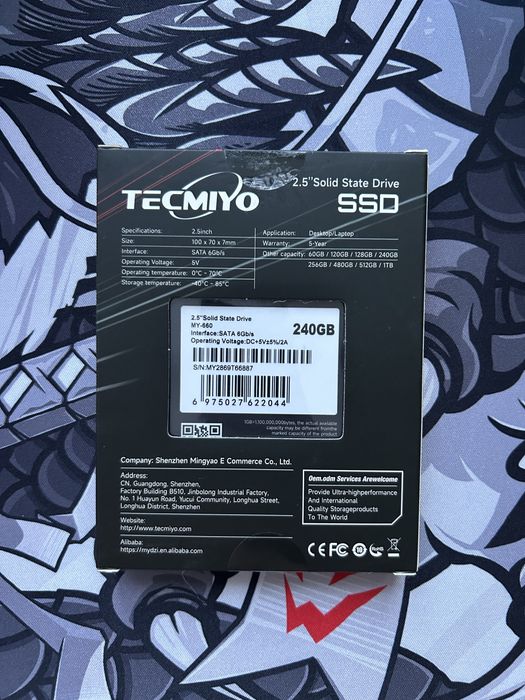 SSD на 240гб внутренний