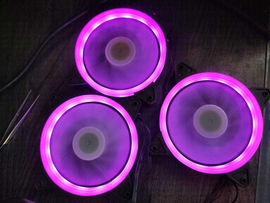 3 X Cooler Ventilator Njoy RGB 120mm.