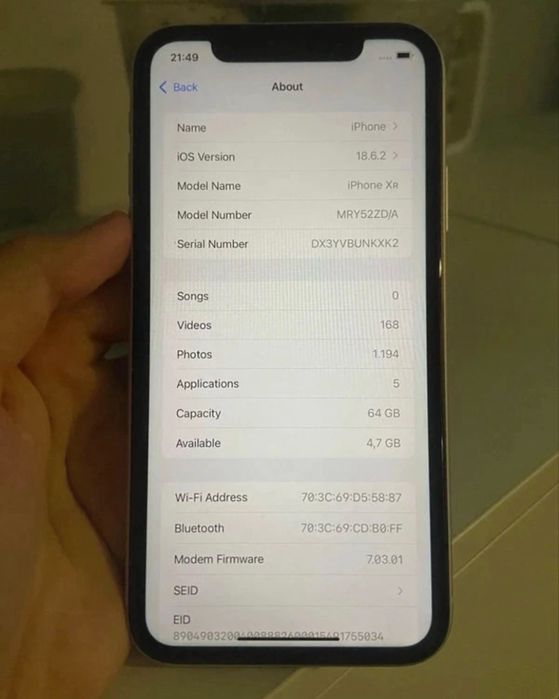 Iphone xr 64 gb