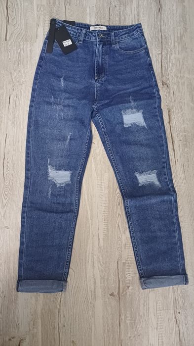 Blugi dama cu talie inalta