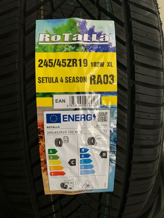 Нови всесезонни ROTALLA RA03 245/45R19 102W XL НОВ DOT БОРД 2454519