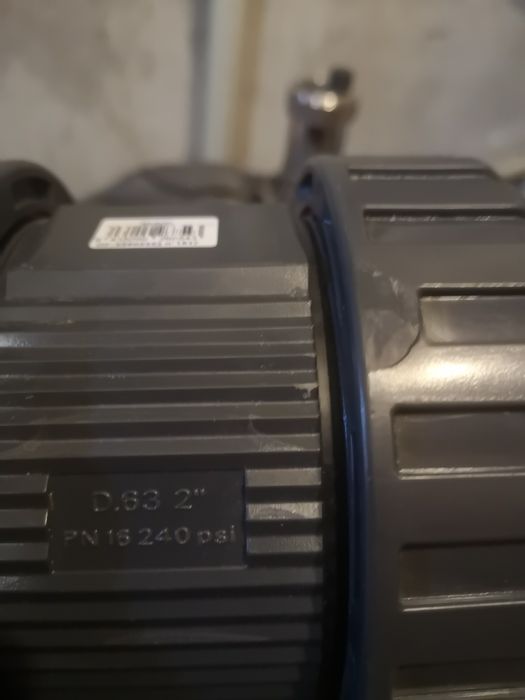 Сверичен кран пвц 63мм