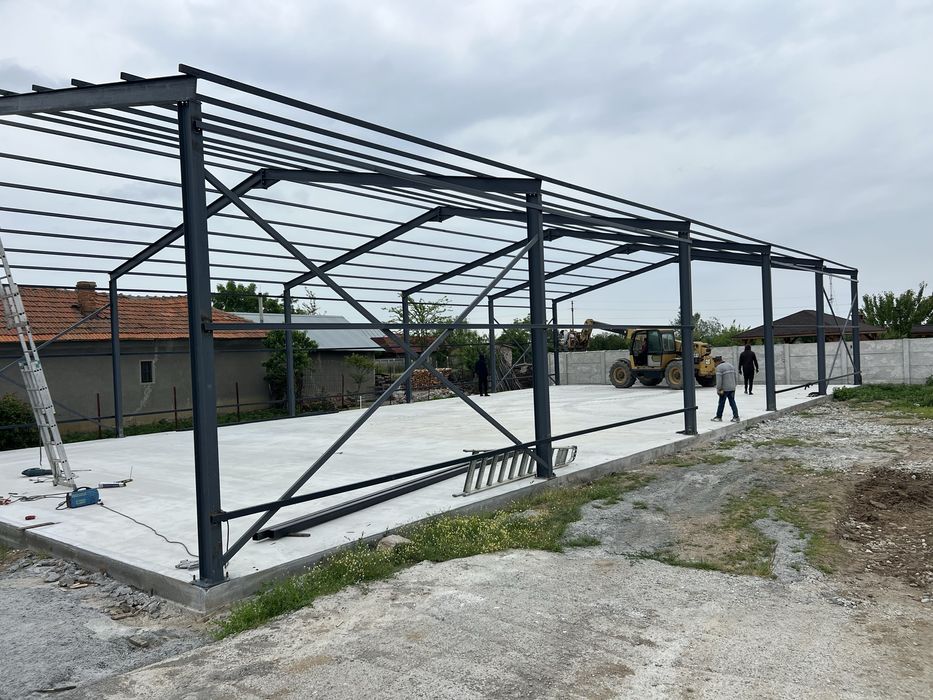 Vand hala metalica de 13 m x26 m x4 m din profil ipe de 200
