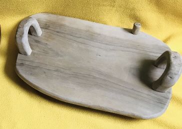 Френски стар поднос за мезета тава теракота Tallec