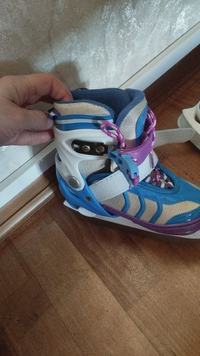 Детские ледовые раздвижные коньки