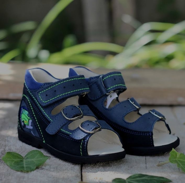 Sandale din piele pentru copii - Proiectat ortopedic - Supinate Szamos