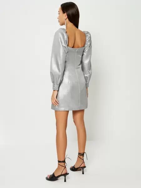 Серебристое платье Zarina