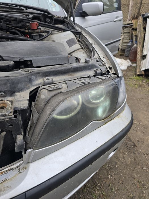 Faruri cu lupe si angel eyes bmw e46 facelift