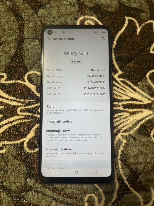 Samsung galaxy a21S