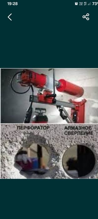 Алмазное сверление,бурение