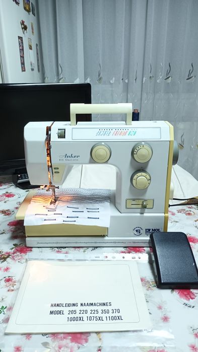 Masina de cusut ANKER cu graifar industrial rotativ,