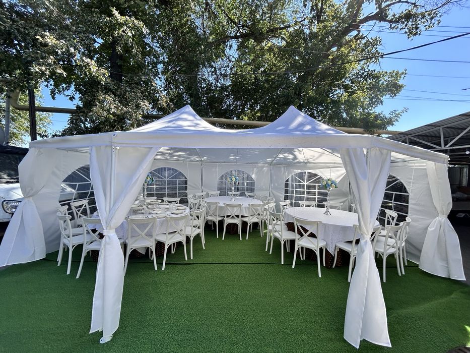 Аренда шатёр, стол, стулья, посуда. Талдыкурган