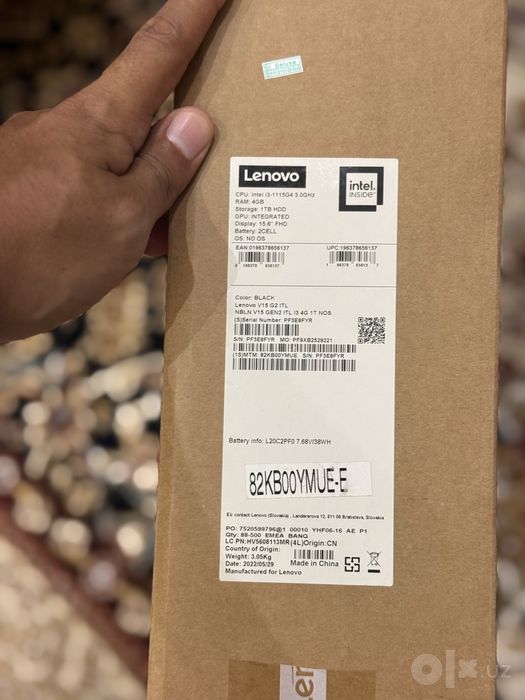 Ноутбук Lenovo V15 G2 15.6” FHD / Core i3-1115G4 / 1TB