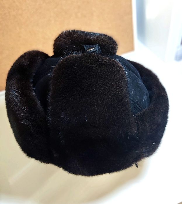 Шапка-ушанка норковая