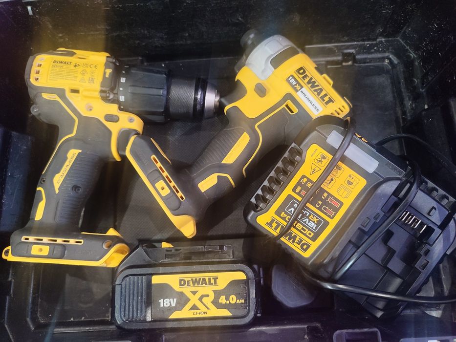 DeWALT DCD709, DCF887, батерия 4ah, зарядно и куфар