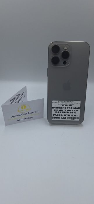 IPhone 16 Pro Max 256 GB 96% Baterie #49193