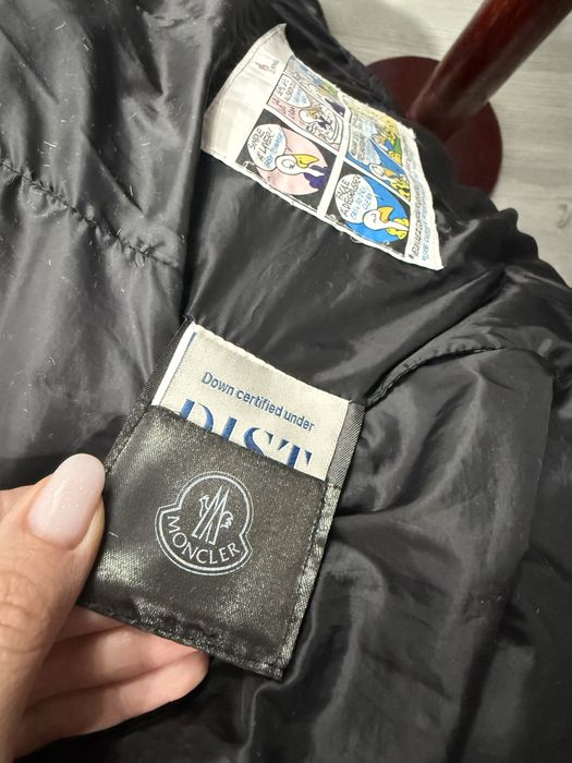 Geaca Moncler blana naturala