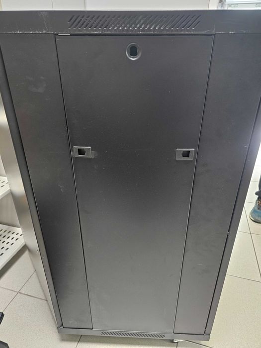 Linkbasic Шкаф за мрежово оборудване, 22U, 600x800 мм, черен