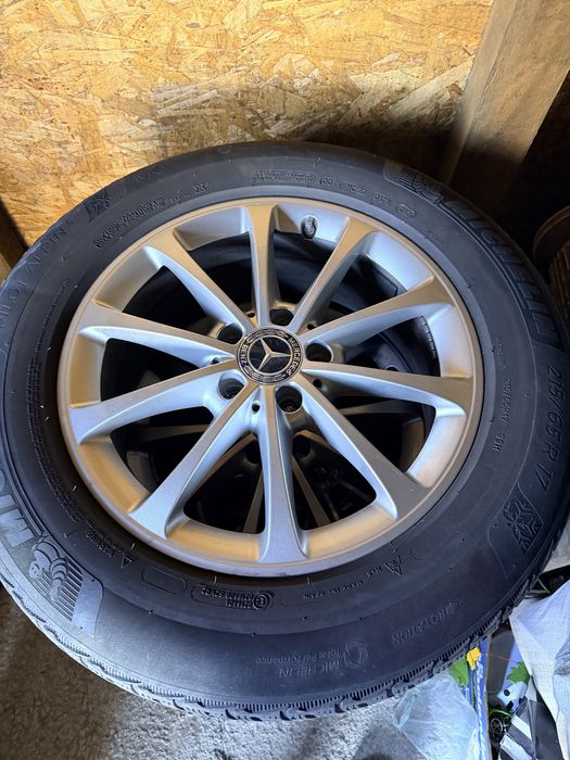 Jante originale Mercedes R17 A-Class W177 + anvelope Michelin Pilot Alpin 5 (DOT 2022)