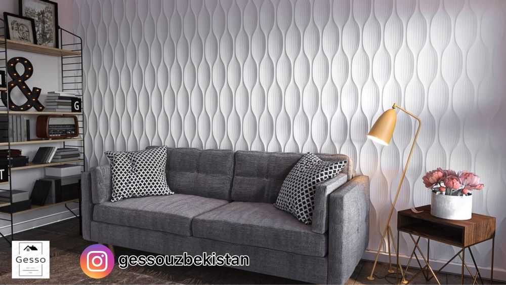 Гипсовый 3д панель MOON | gips 3d panel | decor | 3д панели | aboy