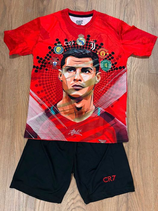 Promotie: Tricouri Echipamente Compleu fotbal copii – Cristiano Ronaldo