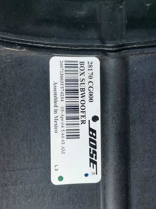 Infiniti fx 35 s50 сабвуфер оригинал