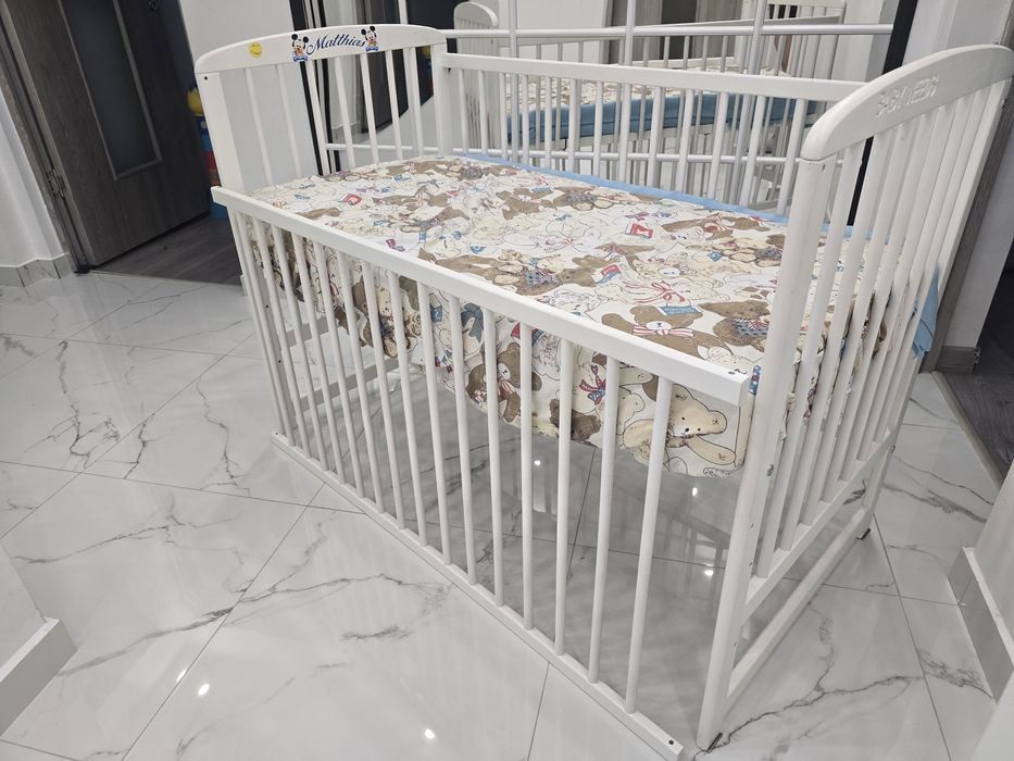 Pătuț babyneeds alb