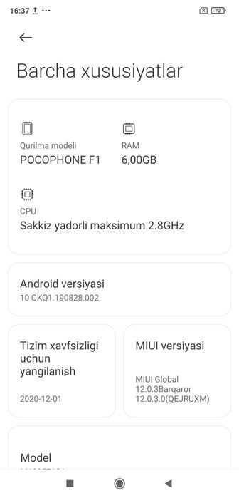 Pocophone F1 128/6gb