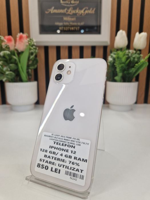 Iphone 12 128GB / 4GB RAM 76% Baterie Garantie! #56242