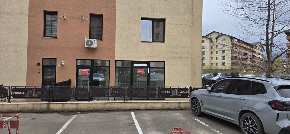 Spațiu comercial vitrină colț + terasă mare, cartier Visoianu