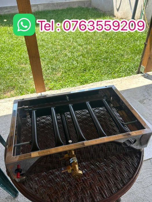 Plită/gratar profesional pe gaz