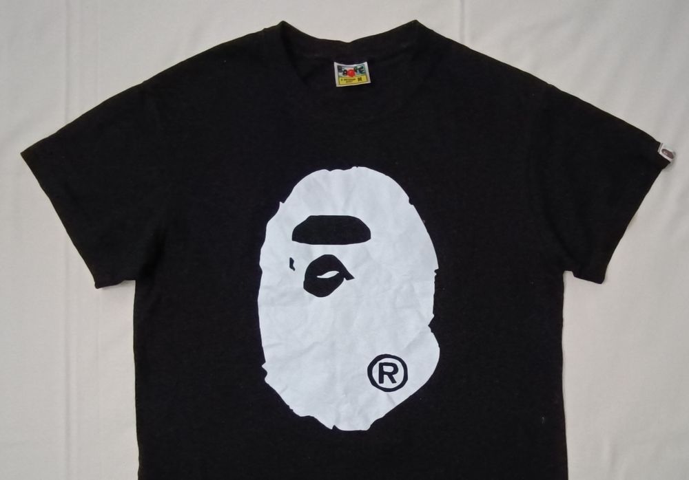 A Bathing Ape Bape T-Shirt оригинална тениска M памучна черна фланелка