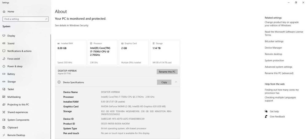 Laptop Acer Aspire E5-774G - 17.3” Full HD, SSD + HDD, NVIDIA