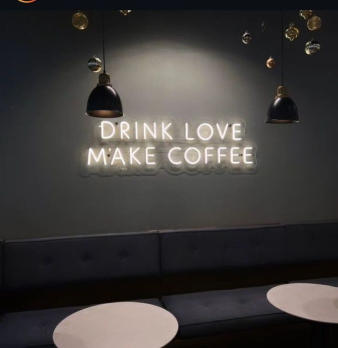 Кофе. Декор. Неон. Тараз