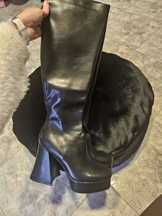 Дамски високи ботуши 41