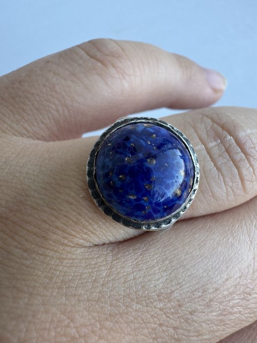 Inel din argint si lapis lazuli