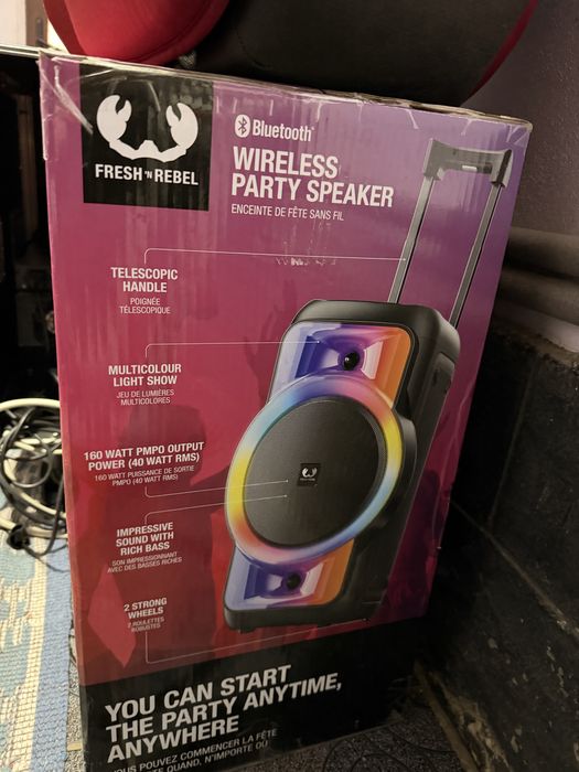 Boxă portabilă wireless de petrecere Fresh’n Rebel Party Loud