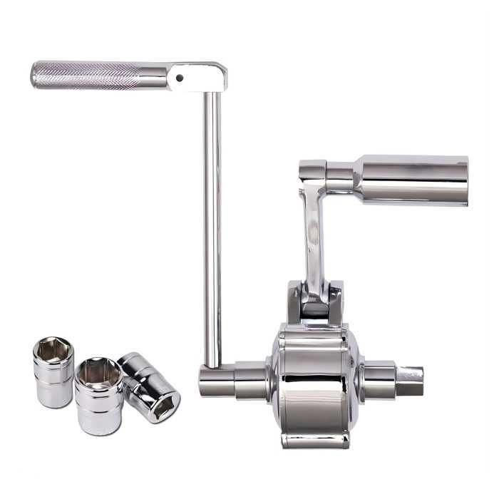 Гайковерт механичен усилващ за гуми 2025 комплект с вложки 17 19 21 мм