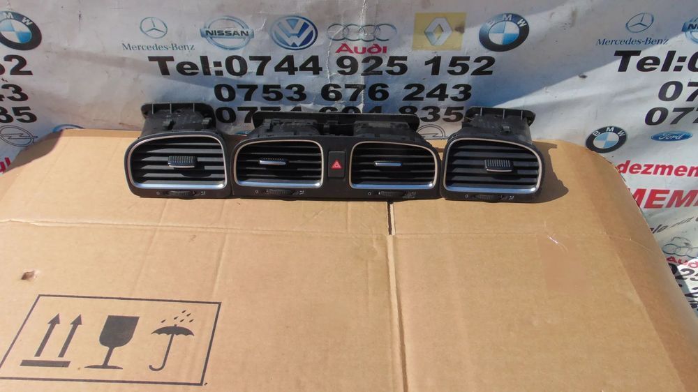 Grile ventilatie bord VW Golf 6 grila bord aer ac caldura clima dezmembrez golf 6