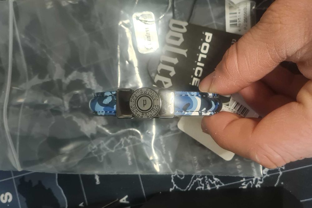 Bratara Police Shooter Blue S si Police Union neagra L