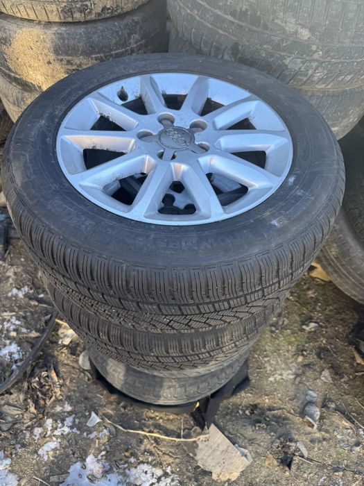 Jante aliaj audi 16” cu anvelope de iarna 225 55 16