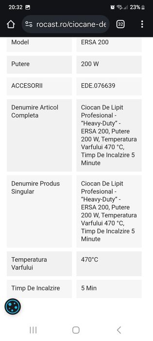 Ciocan lipit ERSA