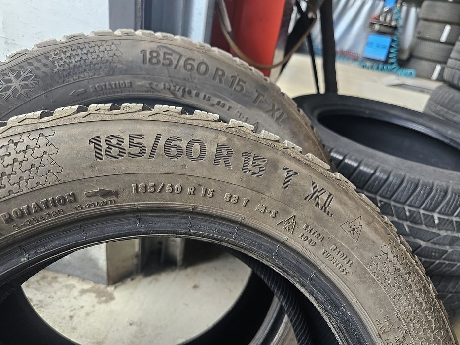 4бр Зимни ГУМИ 185 60 15 Continental TS870P XL