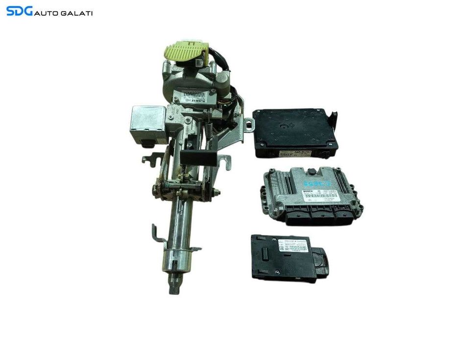 Kit Pornire ECU Calculator Motor Control Confort Coloana Ax Blocator Volan Cartela Cititor Chei Cheie CIP Imobilizator Renault Megane 3 1.9 dCi 2008 - 2016 Cod 237100055R 0281015798 284B13640R 285909828R [LS0146]