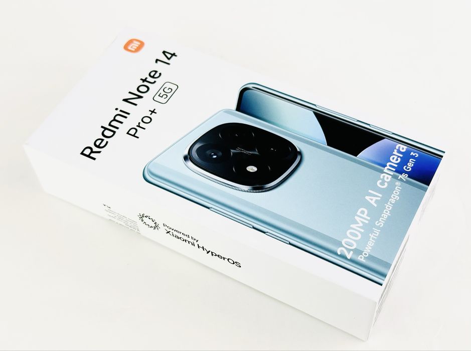НОВ! Xiaomi Redmi Note 14 Pro+ 5G 256GB 8RAM Black 2г. Гаранция!